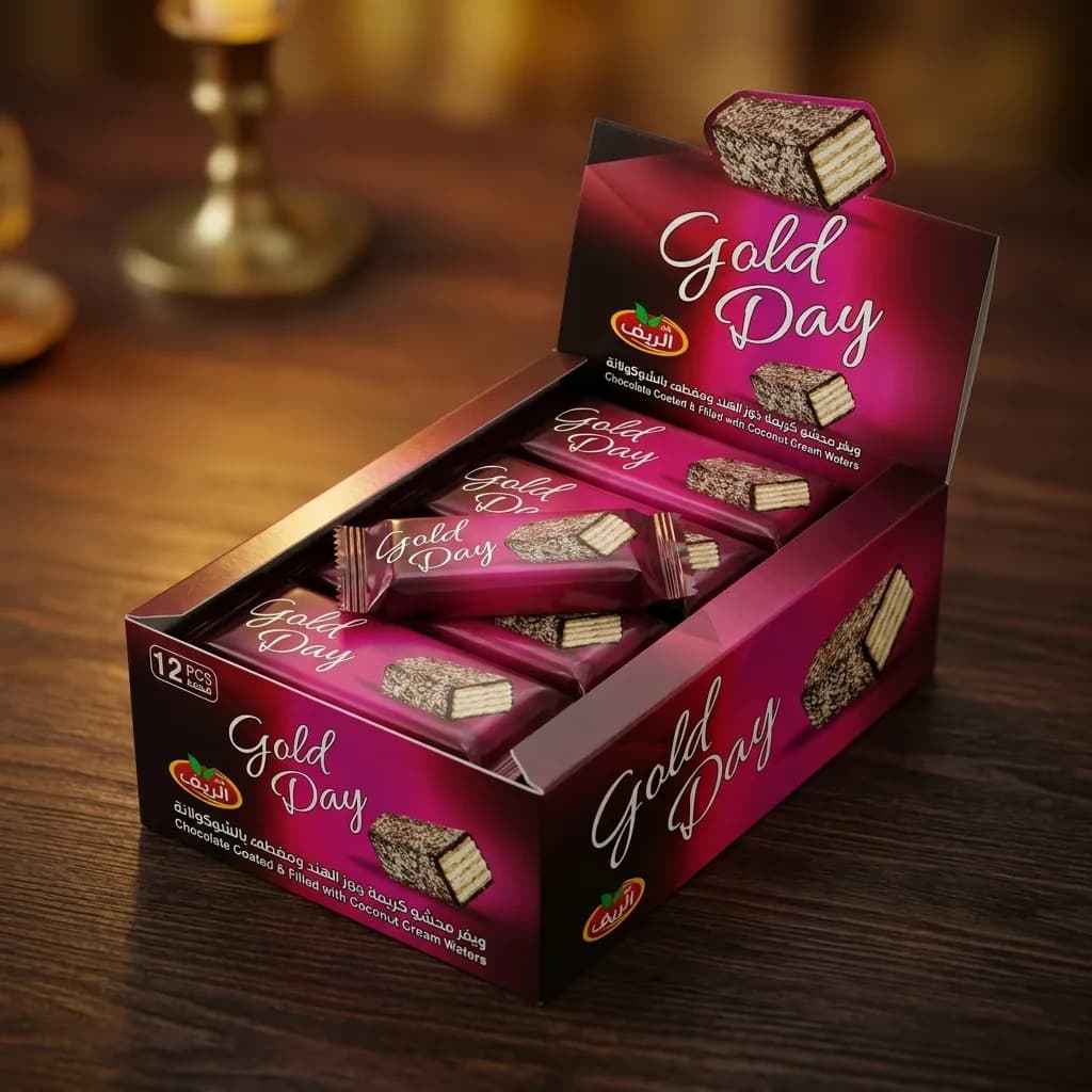 Al-Reef Gold Day Wafer - Kokosnuss 2