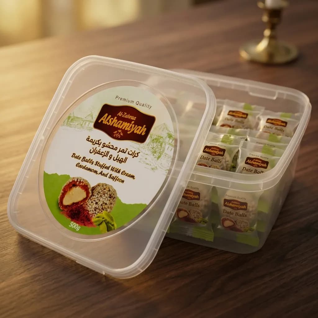 Alzahraa Alshamiyah Date Balls - Cardamom & Saffron 2