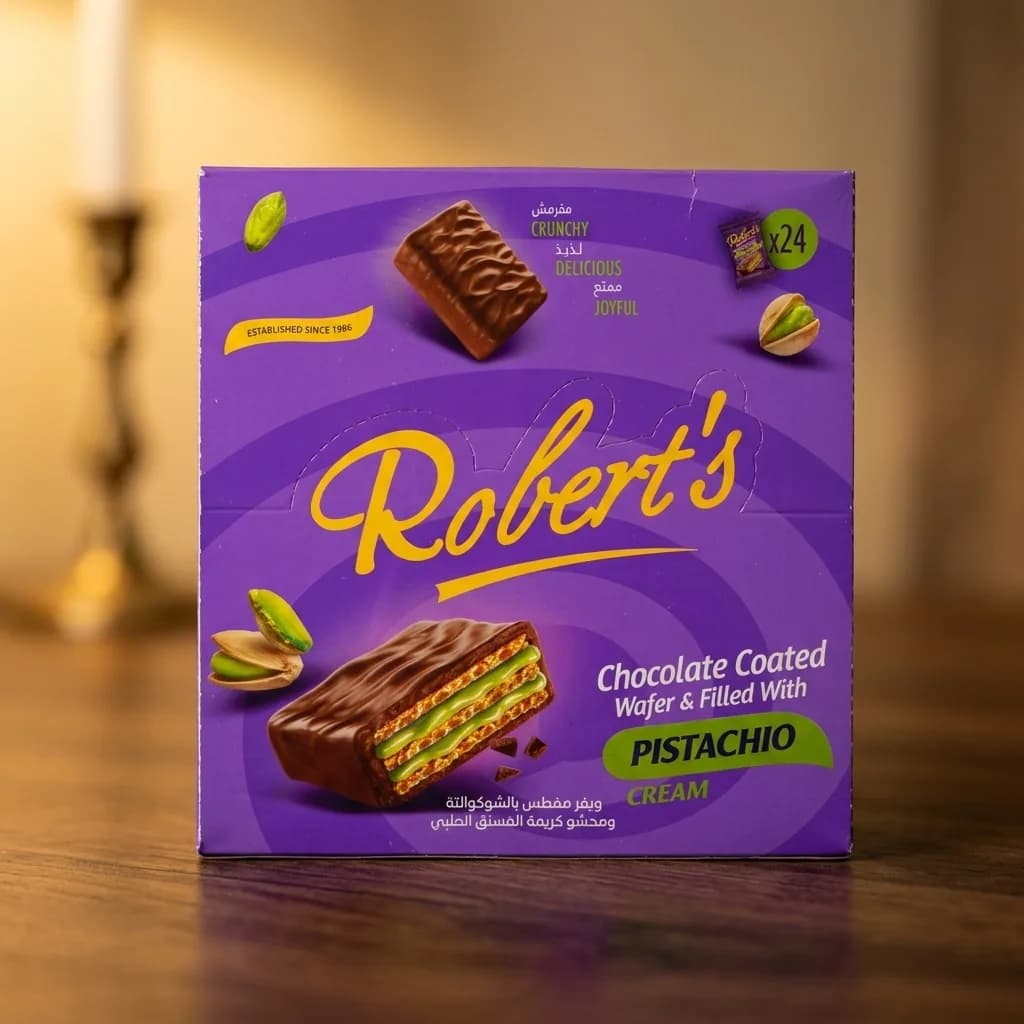 Robert's Chocolate Wafer - Pistazie