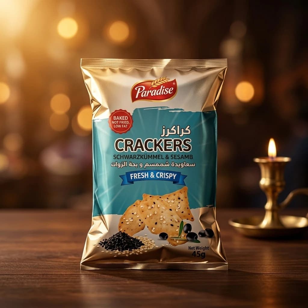 Paradise Crackers Schwarzkümmel & Sesam