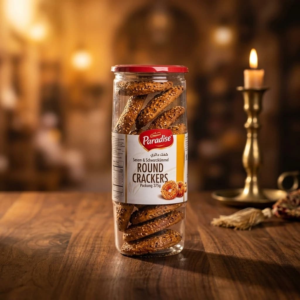 Paradise Round Crackers Sesam & Schwarzkümmel 375g