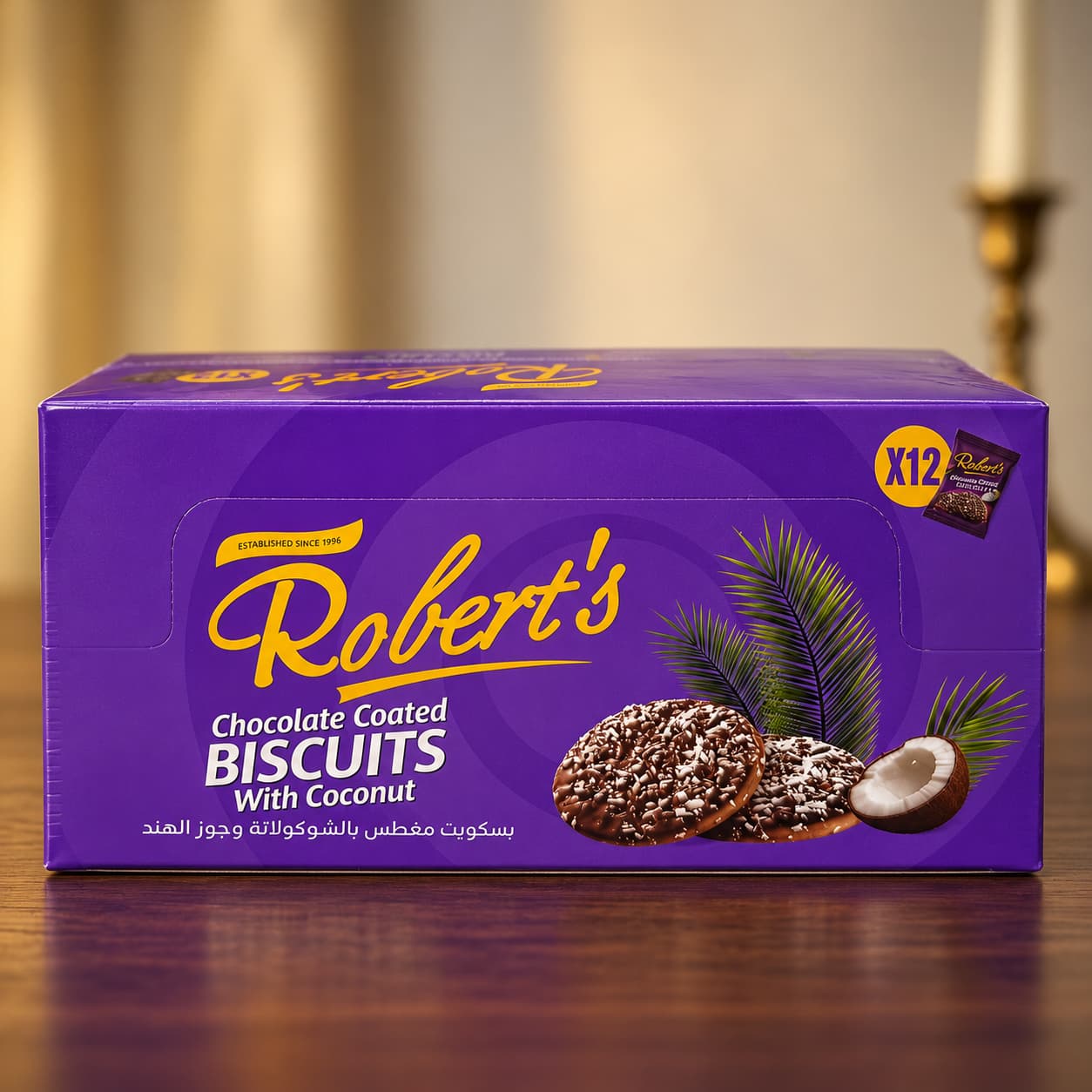 Robert's Chocolate Coated Biscuits mit Kokos